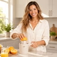 thumbnail image 5 of Home & Kitchen Tool, Juicer Manual, Juice Press, Lemon Press, Hand Juicer Squeezer, Yellow 7X6X5 Inch Non Electric Manual Citrus Press Juicer Cup, Lightweight Handheld Simple, 5 of 7