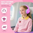 thumbnail image 5 of Nova1Lite Kids Wireless Active Noise Cancelling Headphones, Bluetooth 5.3, Safe Volume 74/85/94dB, Real 40H Battery, Type-C Fast Charging, Built-in Mic for School Travel Airplane, Purple, 5 of 7