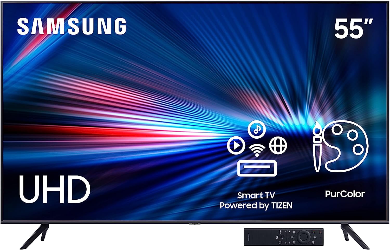 PANTALLA 55 PULGADAS SAMSUNG LED SMART TV 4K ULTRA HD UN-55AU7000 ...