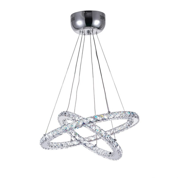 CWI Lighting 5080P20ST-2R LED Chandelier with Chrome finish