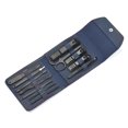 thumbnail image 1 of Juego de 12 piezas para cuidado de uñas y pies, herramientas de acero inoxidable con bolsa de almacenamiento azul, ideal para regalo., 1 of 6