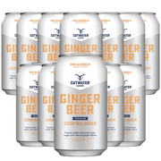 Cutwater Non-Alcoholic Ginger Beer 12 Pack - 12oz Cans - 110 Calories Fat-Free - Soda Mixer for Moscow Mule, Dark n Stormy
