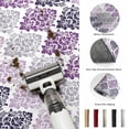 thumbnail image 5 of Area Rugs 3'x5', Purple Boho Flowers Carpet Runner Indoor Outdoor Rugs Home Decor Aesthetic, Modern Luxurious Geometric Floral Non Slip Mats Washable Accent Rug for Living Room Bedroom, 5 of 8