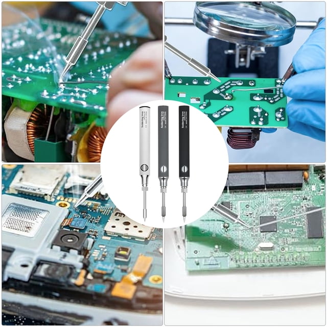 Fer à Souder, Réglage de Fer Usb Kit d'Outils de Fer Bricolage Stylo 5v 3 Stylo Portable Fer Température Fer Bricolage 3 Appareil Usb 3 5v Appareil Portable Stylo Bricolage
