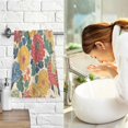 thumbnail image 7 of Yayeee 100% Cotton Hand Towels for Bathroom 16" x 28" Soft Absorbent Kitchen Towel, Vibrant Flowers Pattern, 7 of 7