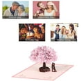 thumbnail image 4 of 3D Card Birthday Card Pop Up 3D Card Greeting Card with Envelope Pink Cherry Blossom Valentine's Day Card for Wedding Anniversary Wedding Gift Birthday Graduation Card Wedding Invitation, 4 of 7