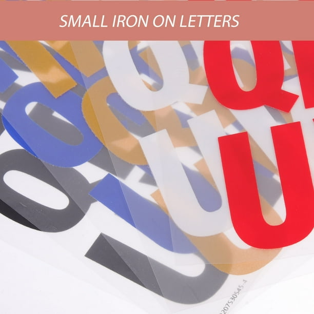 IDEANATEGRATE 5Ud Rotulación De Letras Para Ropa En Vinilo Termoadhesivo Multicolor Para Y Personalización