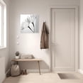 thumbnail image 5 of ZHONGYUTONG Dandelion Canvas Wall Art Black White Flower Painting Floral Closeup Picture Print for Living Room Decor Framed (28.00" x 28.00"), 5 of 5