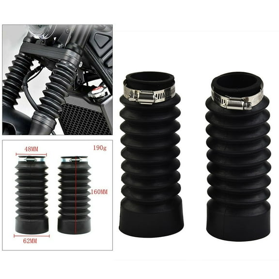 Huanke-Take your For Honda Rebel’s front end to the next level with Motorcycle Rubber Front Fork Cover Shock Absorber Gaiters Boots