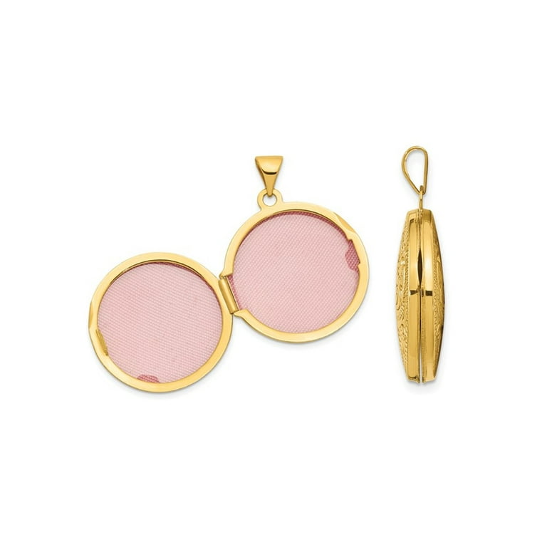 Round 2024 locket pendant