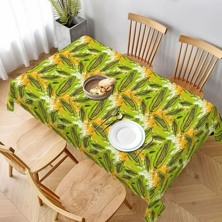 

Table Cloth Rectangle Table Autumn Harvest Cartoon Corn Tablecloth 60 x 90 Inch Wrinkle Resistant Decorative Fabric Table Cover for Dining Party Indoor Outdoor