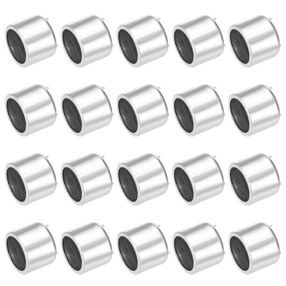 Uxcell 20Pcs Ultrasonic Module Distance Sensor TCT40-16R/T High Precision Distance Measuring Transducer Ultrasonic Ranging Sensor, Silver