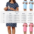 thumbnail image 6 of Nuoqisi Nursing Dresses Breastfeeding Women Maternity Nightgown Hospital Gowns Labor Delivery Short Sleeve Pregnancy Dress, 6 of 6