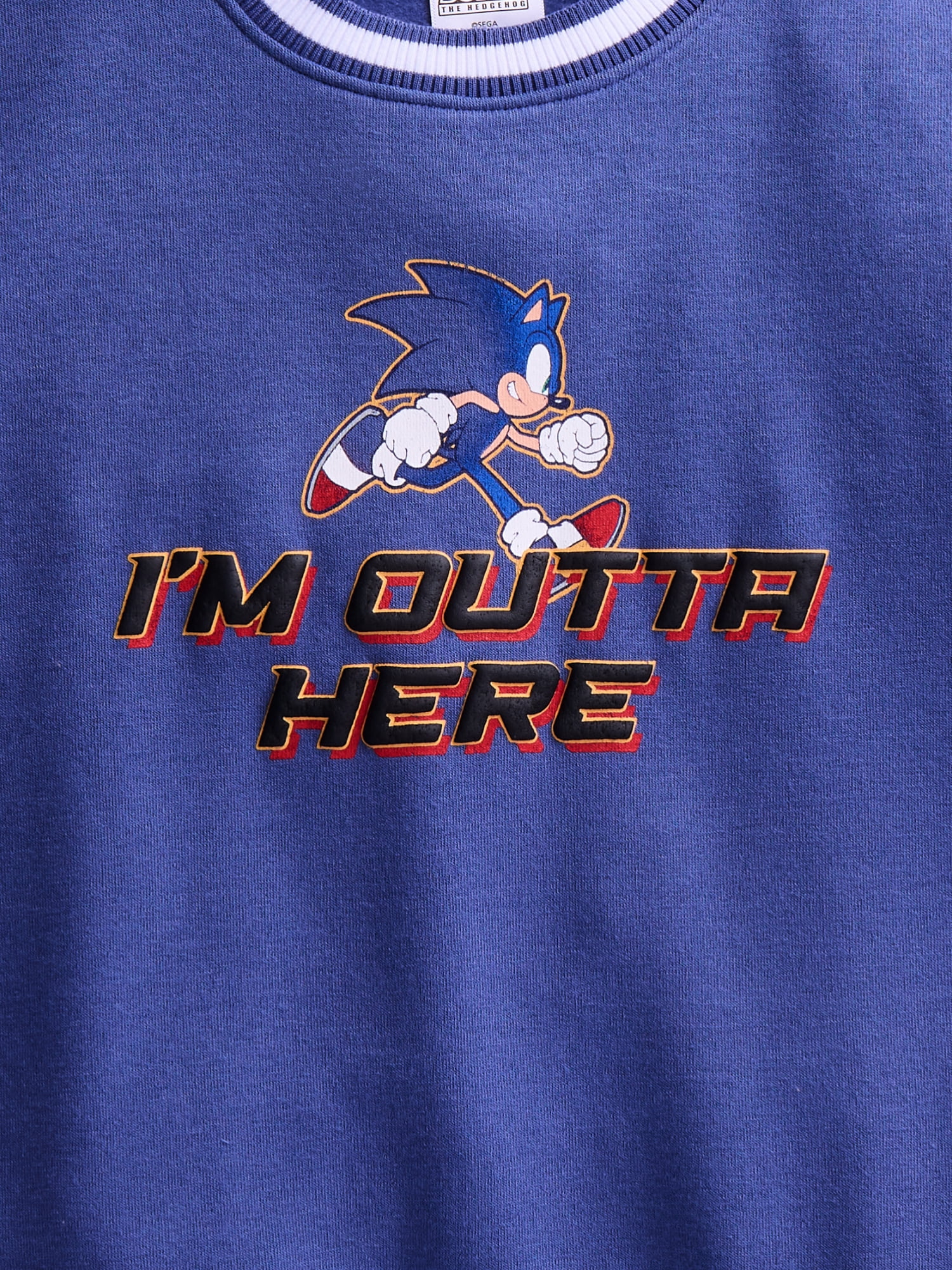 Sonic Boys Long Sleeve Crewneck Sweatshirt with Jogger Pant, Sizes 4-16