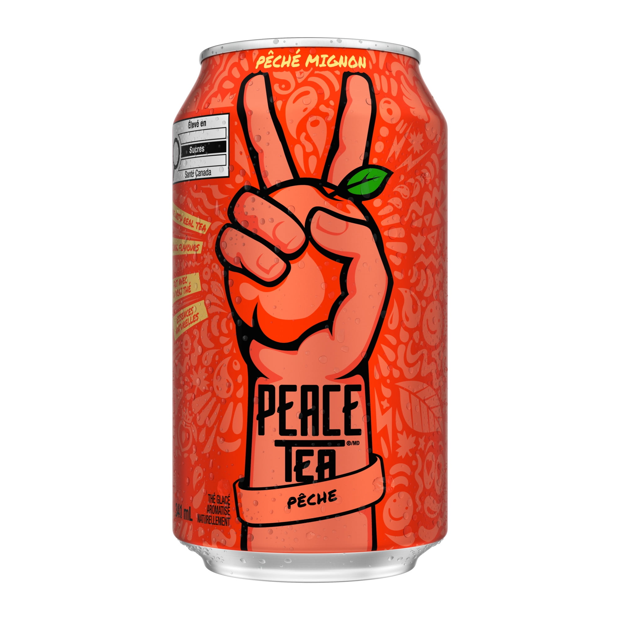 Peace Tea Peach Party Cans, 341 mL, 12 Pack, 12 x 341 mL