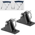 thumbnail image 4 of unique Pair Of Canopy Deck Hinges, Stainless Steel Boat Bimini Top Deck Hinges With Quick Release Pin And Marine Parts Ring, 4 of 4