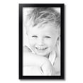 thumbnail image 2 of ArtToFrames 13" x 23" Satin Black Bull Nose Picture Frame, 13x23 inch Black Wood Poster Frame (WOM-1417), 2 of 7
