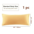 thumbnail image 6 of PiccoCasa Silky-Soft Satin Pillow Cases with Zipper Long Pillowcase Pillow  Covers King Champagne, 6 of 8