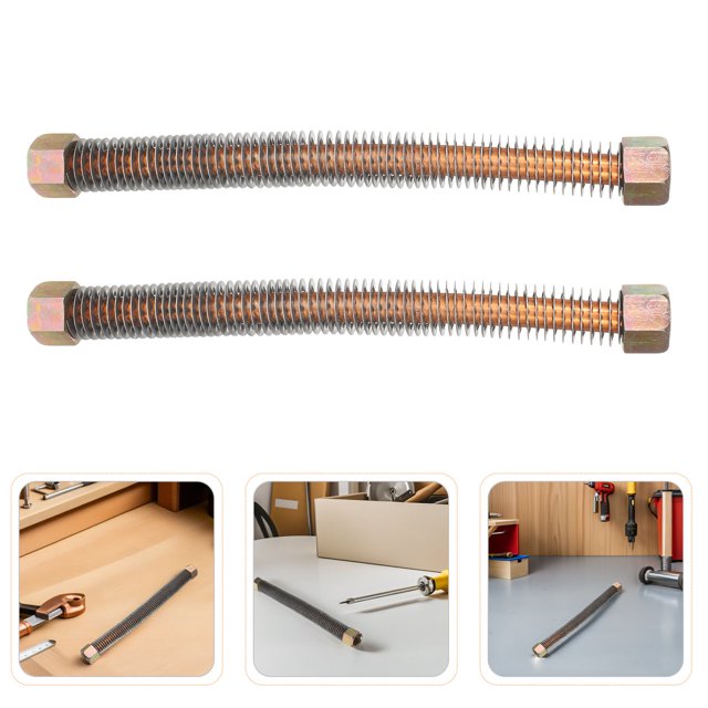 unbranded 2Ud Tubo De Descarga Para Compresor En Aluminio Con Estructura Para Optimizar Rendimiento