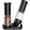 Black, variant on Electric Salt and Pepper Grinder Set Rechargeable with LED lights, Stainless Steel Automatic Pepper and Salt Grinder Refillable with 5 Adjustable