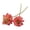Red, variant on Tuscom Oil Painting Style Artificial Flower 15 Inch Faux Pink Bouquet, Lifelike Plastic Floral Stem for Living Room Dining Table Wedding Hotel Decor