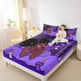 thumbnail image 4 of Homewish Black Girls Full Size Sheets,Cute Candle Bed Sheets,Starry Sky Sheet Sets For Kids,Luxury Bedroom Decor,4 Pieces, 4 of 7