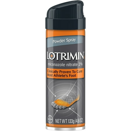 Lotrimin AF Athlete's Foot Antifungal Powder Spray, 4.6 oz Spray (Best Treatment For Athlete's Foot)