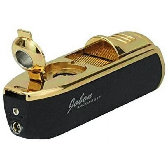 Portable Novelty Metal Cigarette Lighter for Cigarette and Lighting - Golden Black
