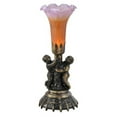 thumbnail image 1 of Meyda 11083 Lampe Mini Cherub Pond Lily de 13 Po, Ambre et Violet, 1 of 1