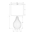 thumbnail image 3 of Lighting - 17"h - Table Lamp - Beige Ceramic - Ivory/Cream Shade - Contemporary, 3 of 3