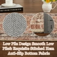 thumbnail image 2 of Tzou Vintage Washable Area Rugs 9x12ft, Distressed Non-Slip Floral Throw Rug for Bedroom, Living Room – Soft, Low Pile, 2 of 9
