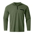 thumbnail image 3 of XIYON Long Sleeve Polo Shirts For Men Striped Zipper Shirt Summer Casual Holiday Shirts Tops Classic Comfortable Shirts For Men, 3 of 8