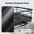 thumbnail image 5 of Gimgong Metal Dish Rack with Utensil Holder and Drainboard, Anti-Rust Kitchen Organizer, Black, 5 of 11