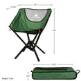 thumbnail image 2 of Wakeman Outdoors Camping Chair - Lightweight Backpacking Chair, Green, 2 of 21