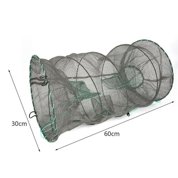 Crab Crayfish Lobster Catcher Pot Trap Fishing Net Eel Prawn Shrimp Live Bait Eel Crab Lobster Minnows Crawfish Net 2 size 30 x 60