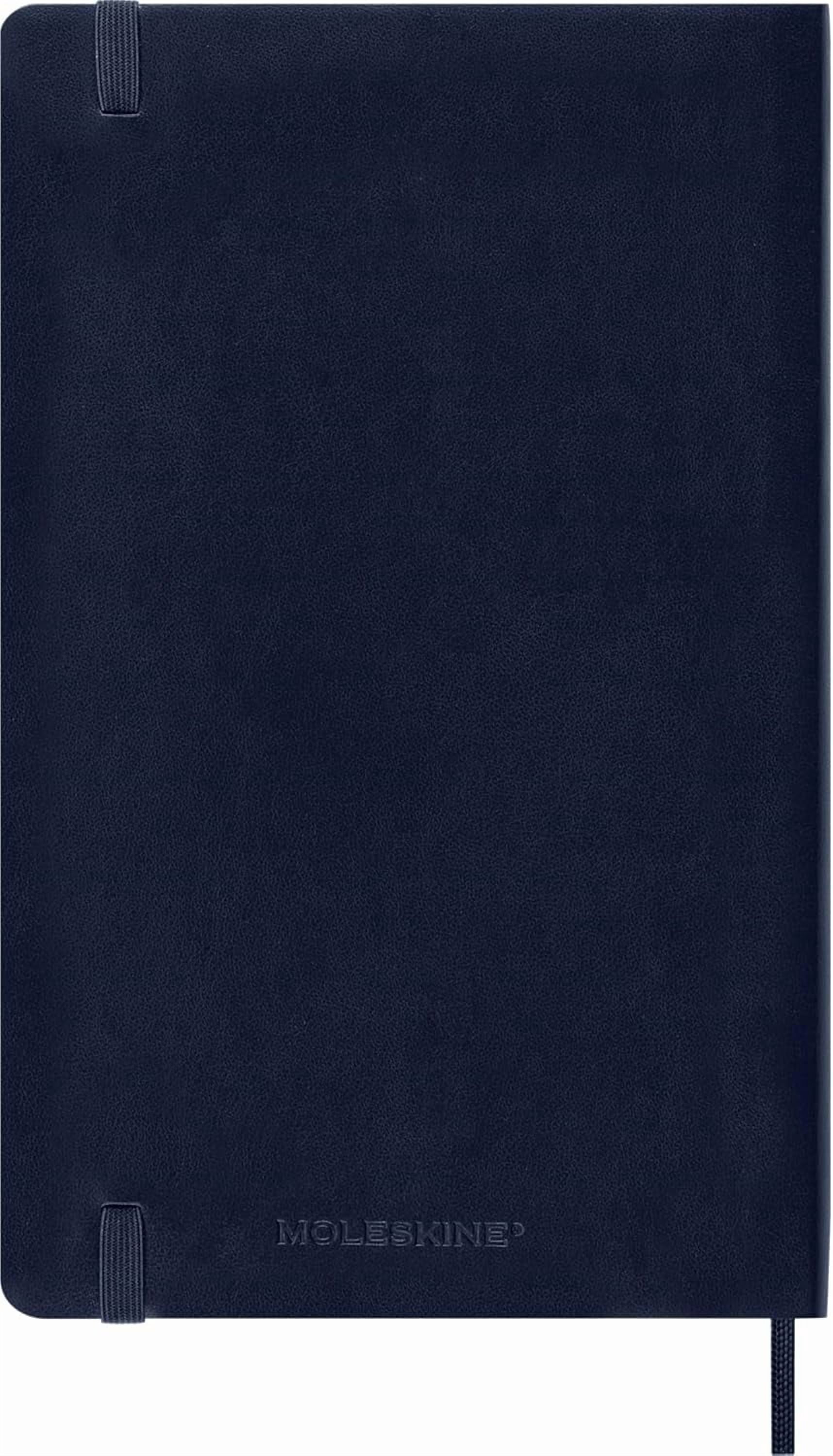 Moleskine Classic 18 Month 2025-2026 Weekly Planner, Soft Cover, Large (5" x 8.25"), Sapphire Blue, 208 pages