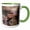 Green/White, variant on 3drose, Dwarf Caiman Lizard, Reptile - Na02 Cad0039 - Claudia Adams, 15oz Mug