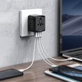thumbnail image 5 of World Wide Travel Adapter Multi Plug Universal Charger Uk Eu Au Us 4 Usb Port, 5 of 5