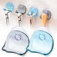 thumbnail image 6 of Razor Holder for Shower, High-Adhesion Vacuum Suction Hooks, Waterproof Self-Adhesive Shaver Holder Hanger Hooks for Bathroom Kitchen to Organize Loofah Robe Towel Plug Coat,1Pc,Light Ashy*3, 6 of 7