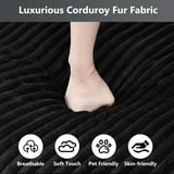 Wiilayok 130" Oversized U Shape Cloud Couch,Large Sectional Sofa,Deep Modular Sofa Set for Living Room,Fluffy Plush Corduroy 6 Seat Sectional with Ottoman,USB Port,Cup Holder,Storage Pocket,Black - Walmart.com