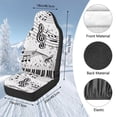 thumbnail image 7 of Uorisanigo Car Seat Covers 2pcs High Back Front Seat Cushion Covers Auto Interior Accessories Universal Piano Music Character Print Driver Seats Cover for Women Men, All Weather Protection, 7 of 7