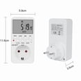 thumbnail image 3 of EU UK BR Plug Outlet Electronic Digital Timer Socket with Timer 220V AC Socket Timer Plug Time Relay Switch Control Programmable, 3 of 5