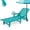 Aruba, variant on HDPE Patio Chaise Lounge Chair, 2-in-1 Outdoor Lounge Chair with 5-Position Adjustable Backrest, Cup Holder, Umbrella Hole & Rolling Wheels, Pool Chaise Lounge for Deck & Garden Navy Blue