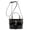 Black, variant on Spencer Women's Top Handle Satchel Handbag PU Purse Bucket Shoulder Bag with Crossbody Strap, Trendy Crossbody Bag, Black