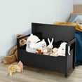 thumbnail image 2 of Giantex Shoe Storage Bench with Cushion, Entryway Storage Benches, End of Bed Bench for Bedroom, Wood Shoe Bench with Seat (Black), 2 of 8