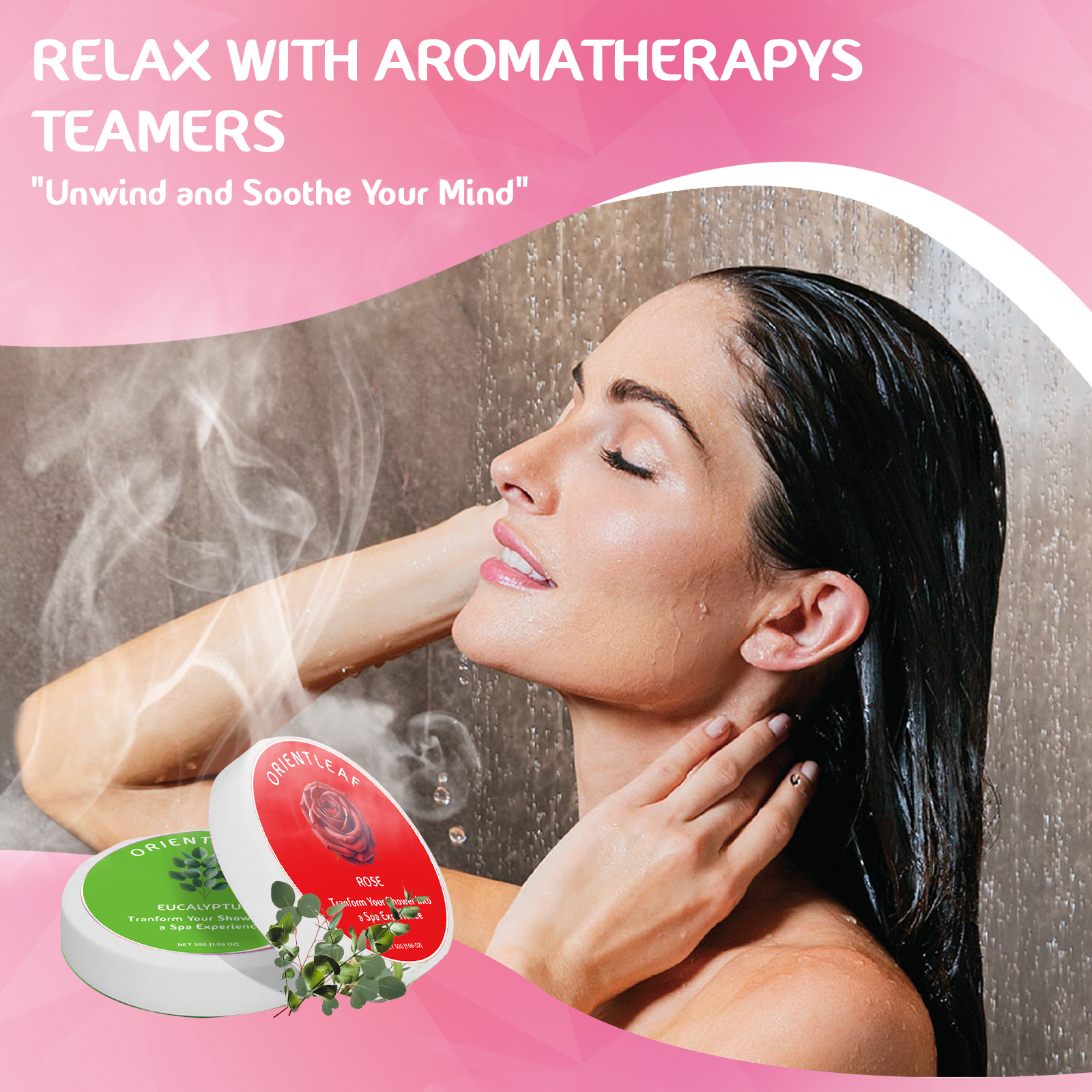 OrientLeaf Shower Steamers Aromatherapy, 8-Pack photo 3