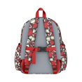 thumbnail image 3 of Various Sport Balls Seamless Backpack for School,Schoolbag with Adjustable Shoulder Straps & Padded Back,13.4"x11"x4.7", 3 of 6