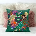 thumbnail image 4 of Amrita Sen Designs  26 x 26 in. Friendship Bouquet Broadcloth Indoor & Outdoor Blown & Closed Pillow - Green, Red & Orange, 4 of 5