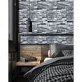 thumbnail image 4 of Elegante papel tapiz de ladrillo de piedra gris claro, revestimiento de pared removible para salpicadero de cocina, papel tapiz decorativo despegable y pegable para aplicación en superficies lisas,, 4 of 4