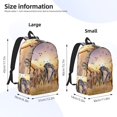 thumbnail image 4 of Balery Wildlife Protection Vintage Canvas Backpack for Men and Women - Large Capacity, Durable Travel Laptop Bag for School, Work, Hiking, and Outdoor Activities, 4 of 7